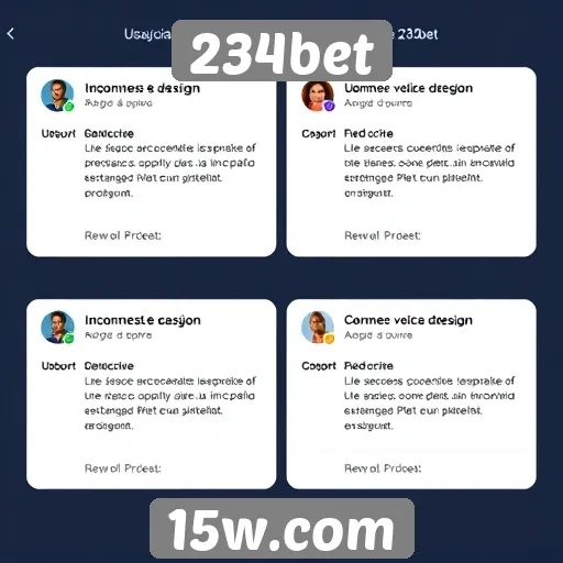 Interface do 234bet é avaliada por usuários